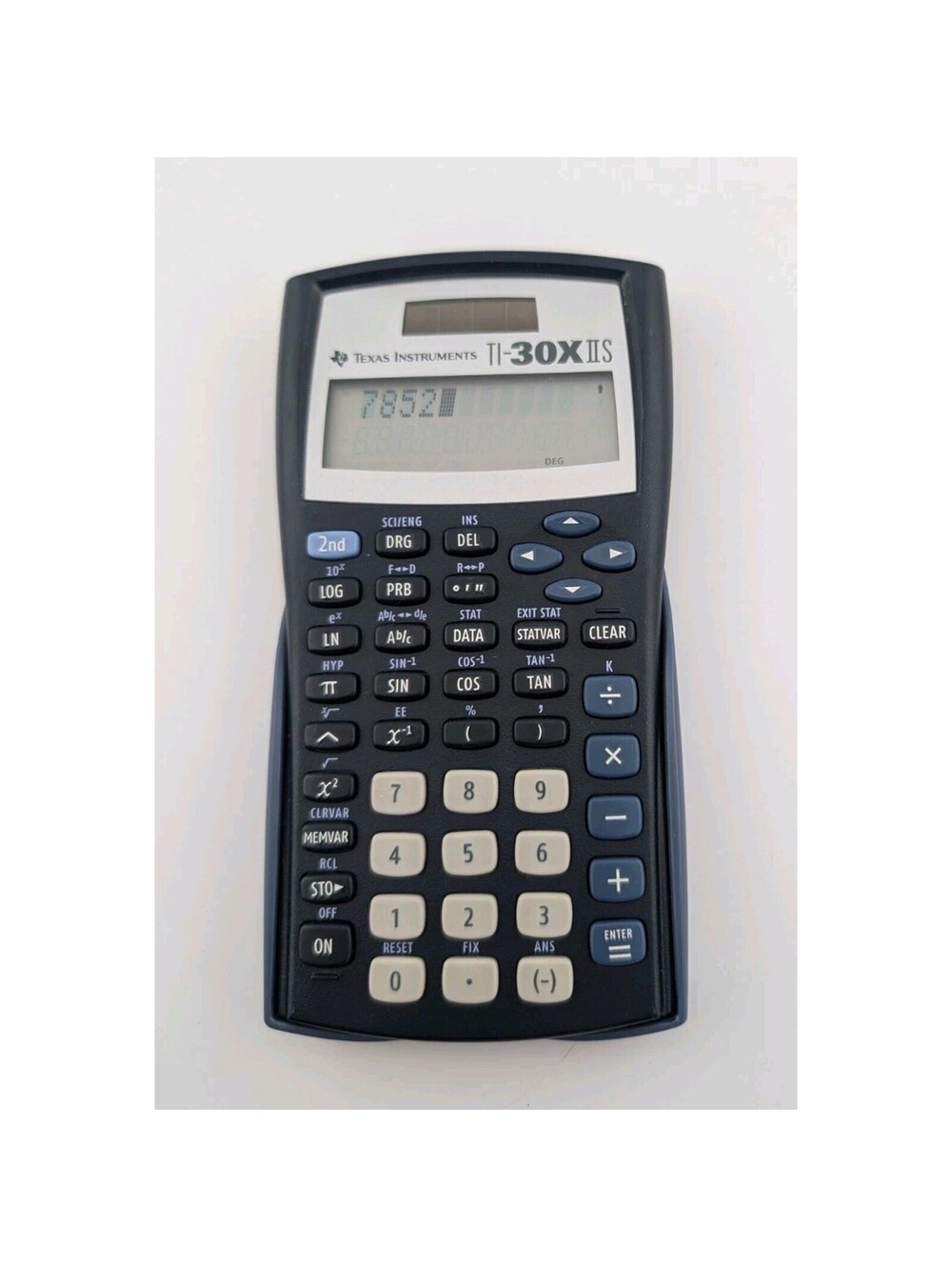 TI-30x IIS Scientific Calculator Black And Blue With Cover TI-30XIIS
